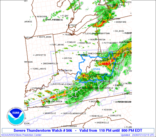 SPC Severe Thunderstorm Watch 506