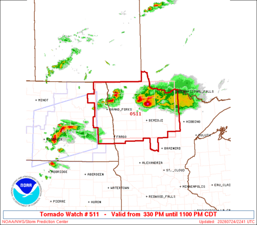 SPC Tornado Watch 511