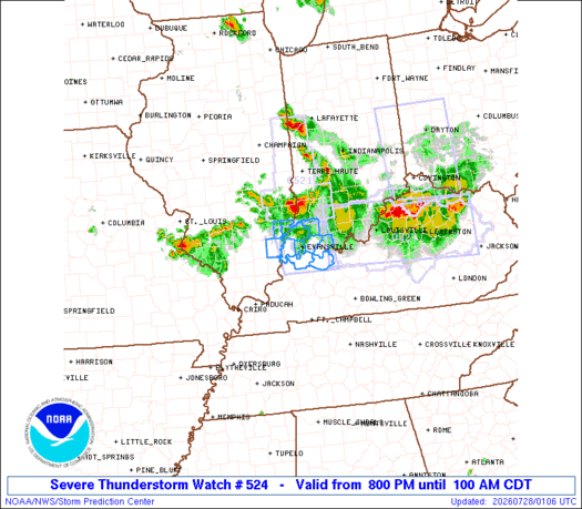 SPC Severe Thunderstorm Watch 524