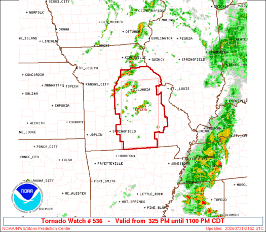 SPC Tornado Watch 536