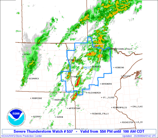 SPC Severe Thunderstorm Watch 537