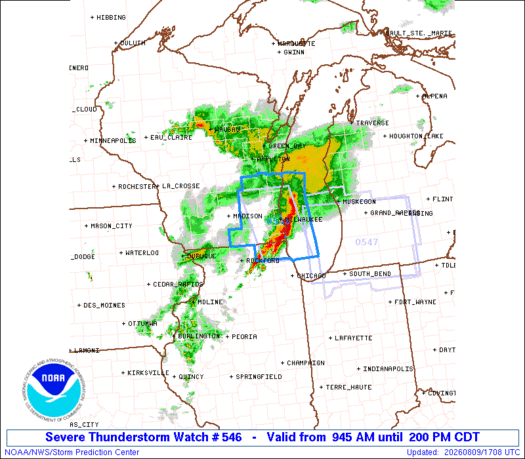 SPC Severe Thunderstorm Watch 546