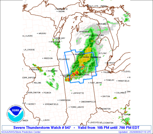 SPC Severe Thunderstorm Watch 547