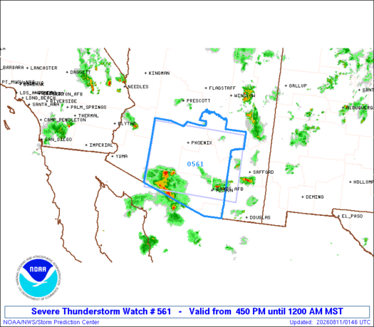 SPC Severe Thunderstorm Watch 561