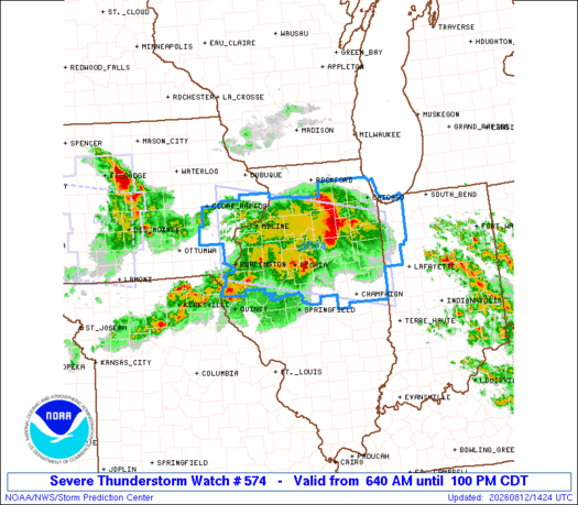 SPC Severe Thunderstorm Watch 574