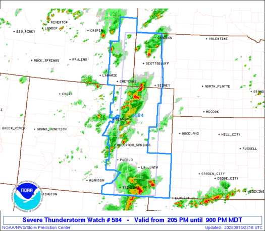 SPC Severe Thunderstorm Watch 584