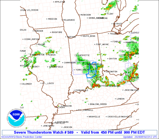 SPC Severe Thunderstorm Watch 589