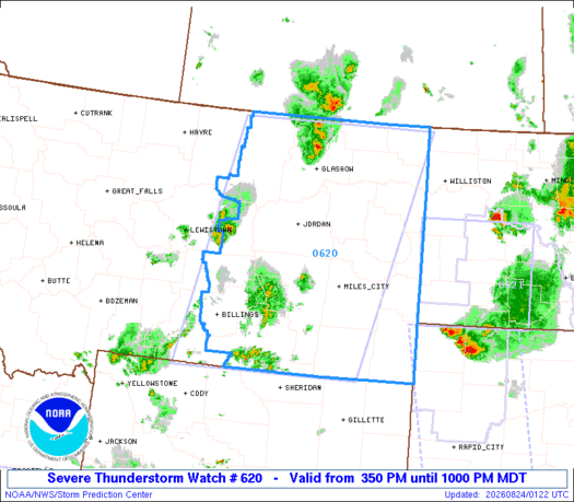 SPC Severe Thunderstorm Watch 620