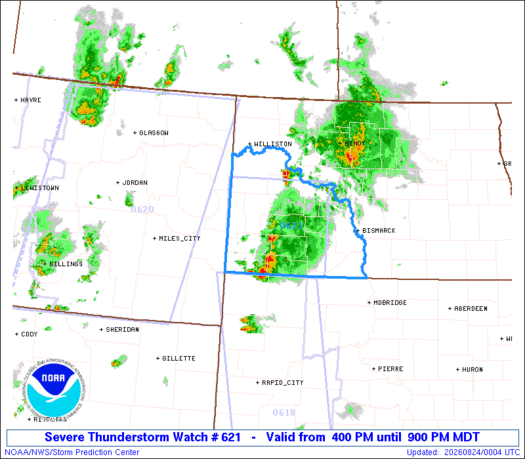 SPC Severe Thunderstorm Watch 621