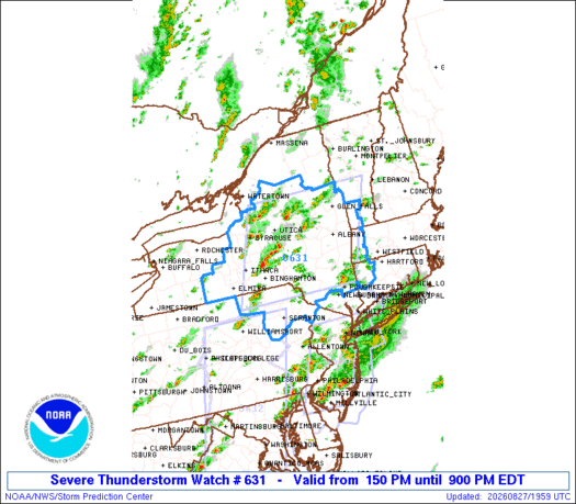 SPC Severe Thunderstorm Watch 631