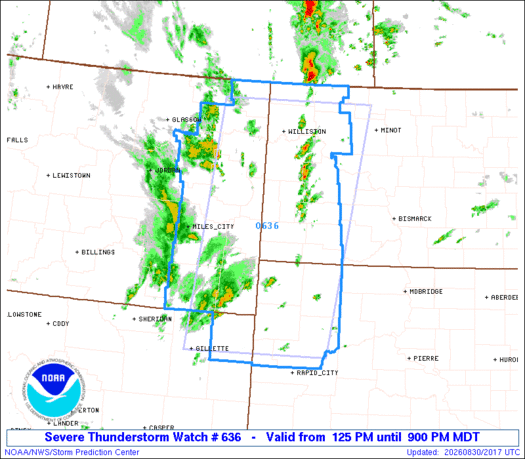 SPC Severe Thunderstorm Watch 636