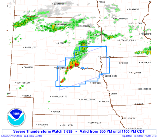 SPC Severe Thunderstorm Watch 639