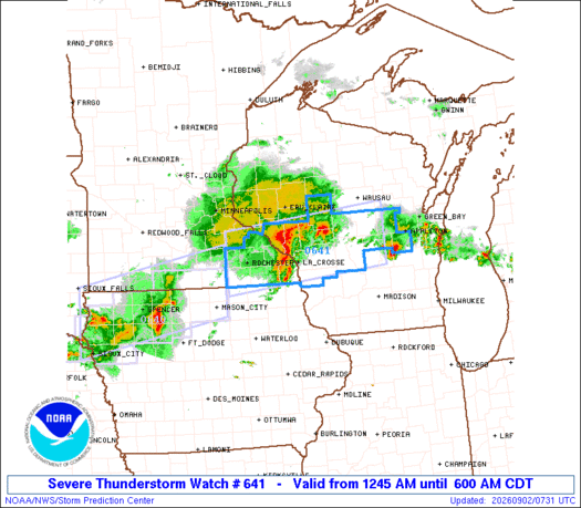 SPC Severe Thunderstorm Watch 641