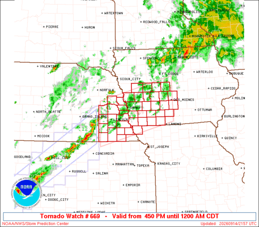 SPC Tornado Watch 669