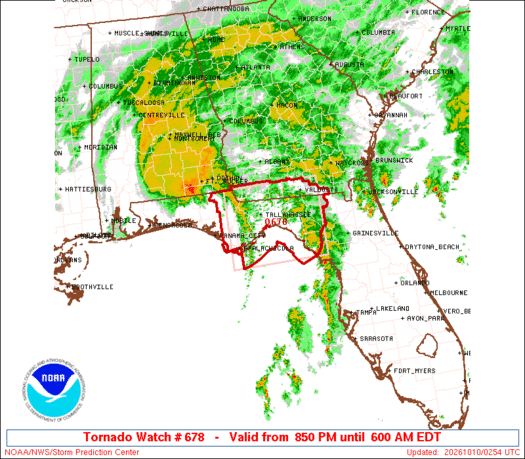 SPC Tornado Watch 678