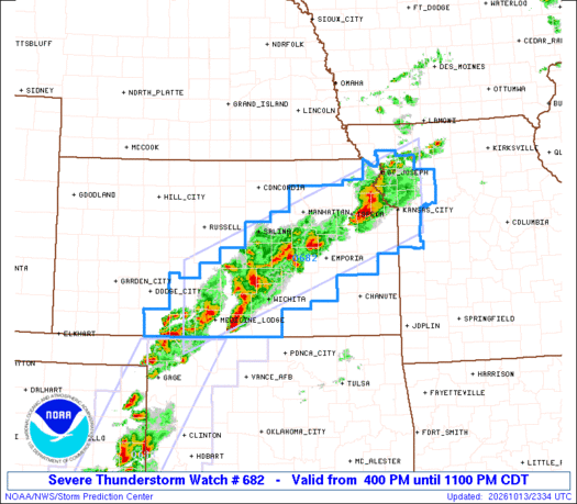 SPC Severe Thunderstorm Watch 682