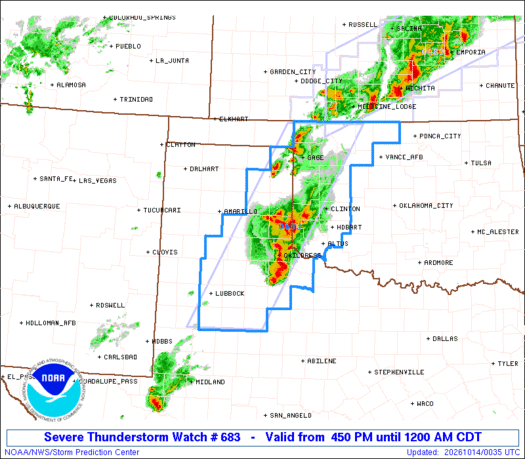SPC Severe Thunderstorm Watch 683