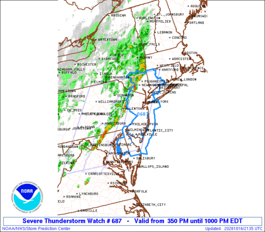 SPC Severe Thunderstorm Watch 687