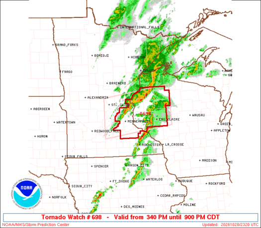 SPC Tornado Watch 698