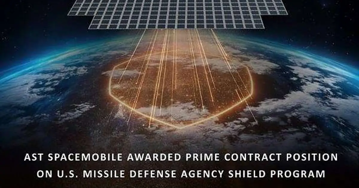 AST SpaceMobile secures role on MDA SHIELD defense architecture