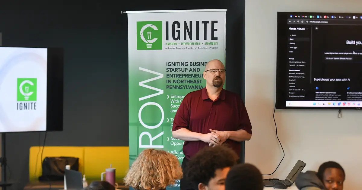 A view of entrepreneurship : Students learn about careers in region