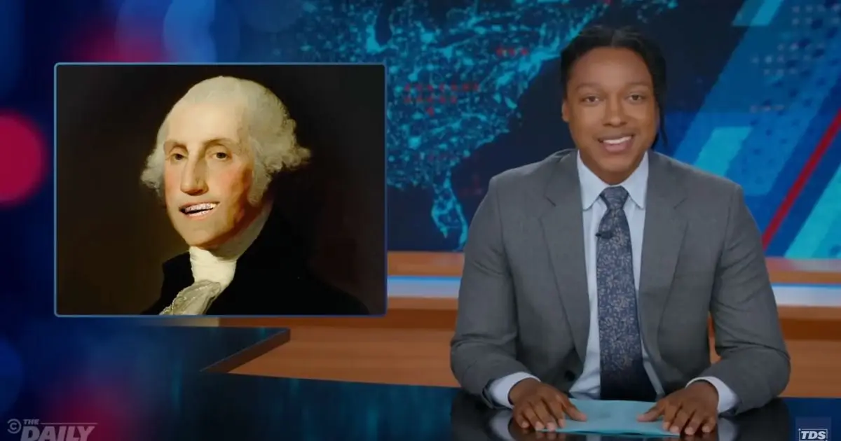 Daily Show Says Trump $1 . 4 Billion Fortune Makes George Washington Look Stupid