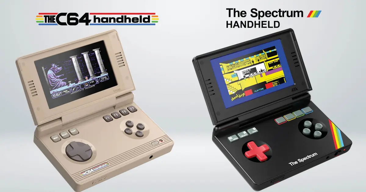 The clamshell C64 and ZX Spectrum handhelds have been delayed by six months because of production quality