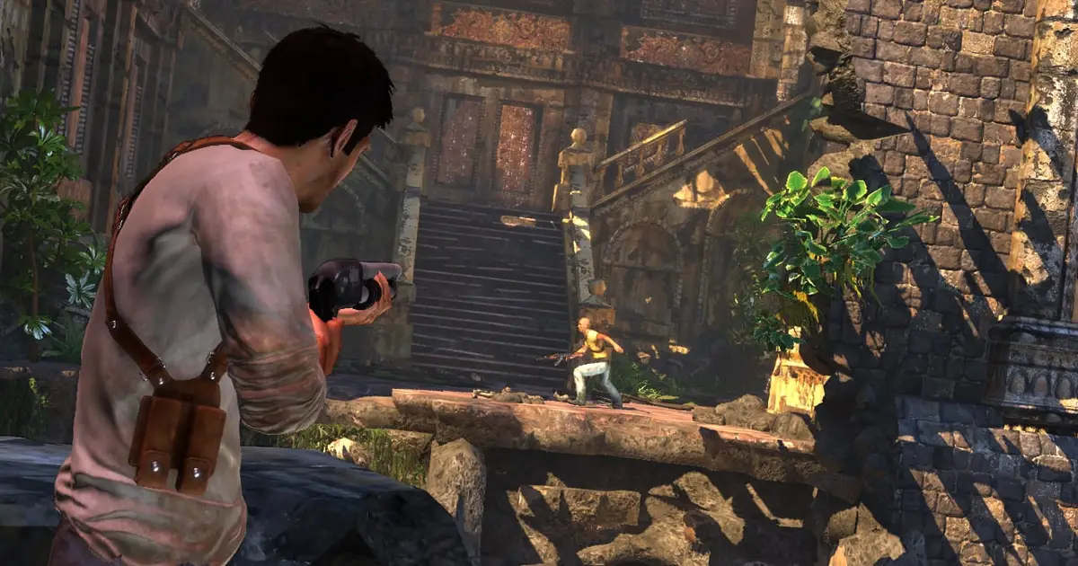 Uncharted had dynamic difficulty because it was too short and it had to slow the player down, says former designer