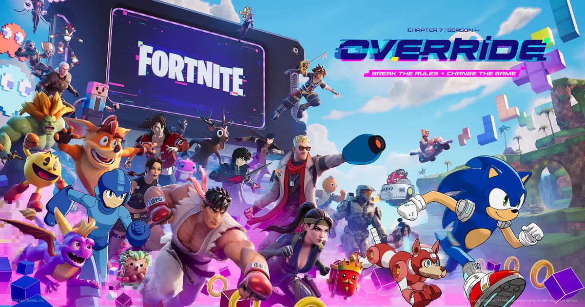 Fortnite officially reveals Sora, Crash, Spyro, Mega Man, Persona and other gaming crossovers for its next season