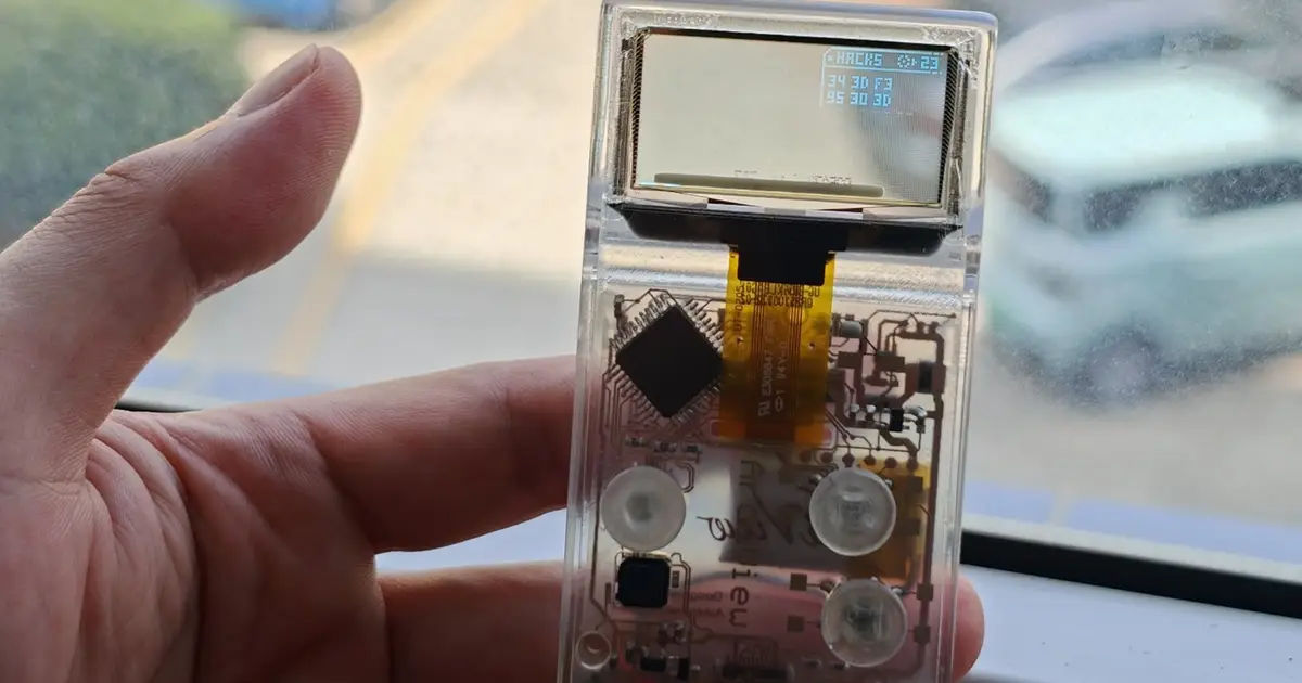 The Arduview is the world’s first fully transparent handheld, including the screen