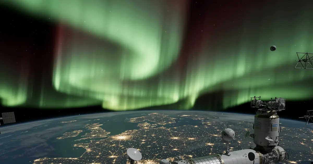 ISS Cosmonaut Captures Vivid Aurora Footage Amid 2026 Solar Storm
