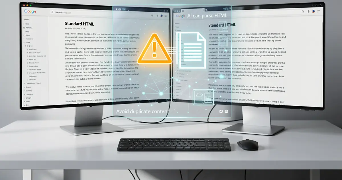 Google and Bing Reject the Markdown - for - LLMs Trend : Why Search Engines Say Stop Building Separate Pages for AI Crawlers