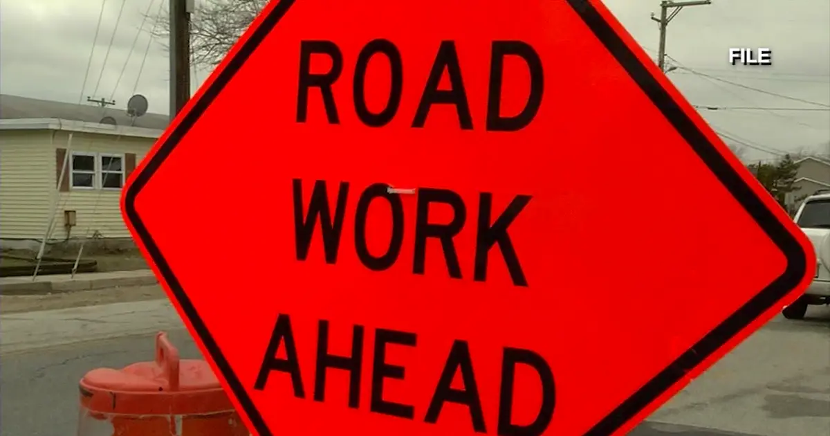 Road Patching Closes Lanes on Westbound Rt . 50 in Easton