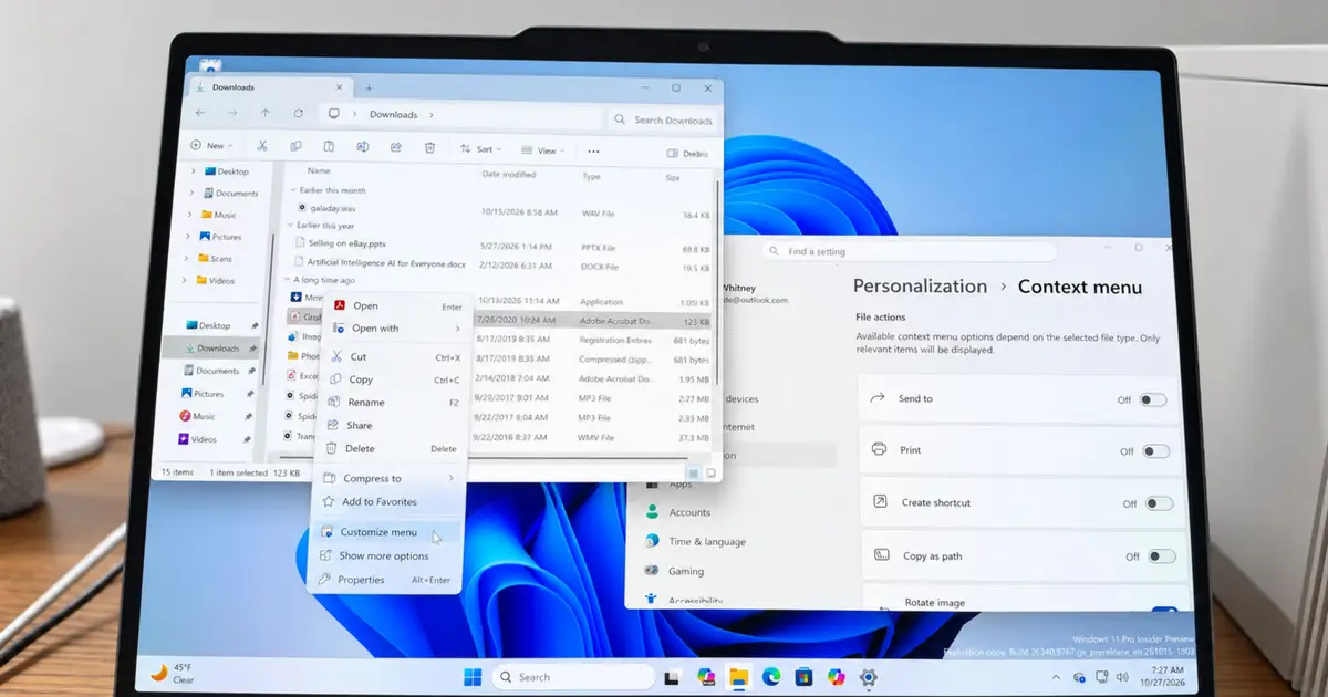 I tried Windows 11’s customizable right-click menu – and it’s a much-needed change